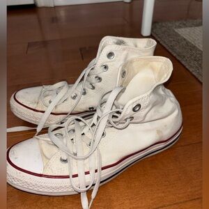 Converse White High-Top Sneakers